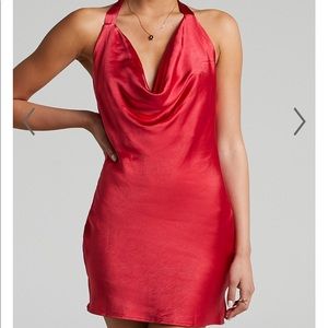 Gorgeous halter red mini dress